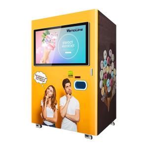 China 110V Coin Operated Ice Cream Vending Machines FCC Certified wholesale