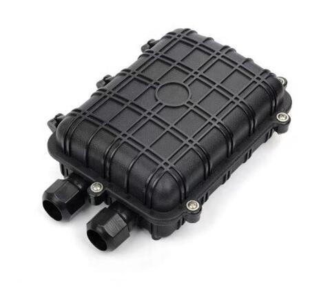 Pole Mounting Outdoor Fiber Optic Distribution Box 12 - 48 Core ODB Black Color