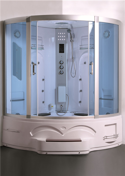 Multi Colored Steam Shower Bath Combo , Whirlpool Steam Shower Combo With Radio