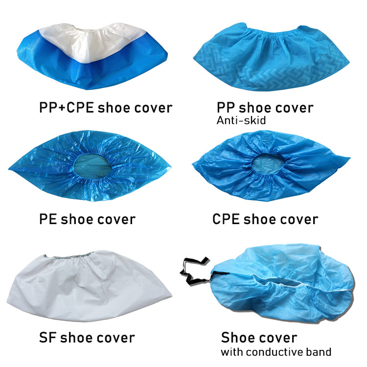 PE CPE Surgical Disposable Shoe Covers
