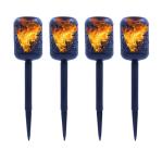 Commercial 1.2v 17MA Solar Powered Flame Garden Lights