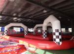 Outdoor Large Kids Adults Inflatable Car Race Course Track
