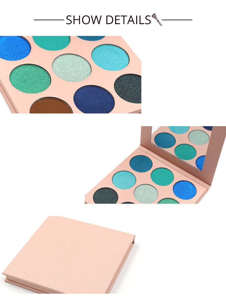 Pearlescent 9 Color Matte Cream Eyeshadow Vegan 130g Long Lasting