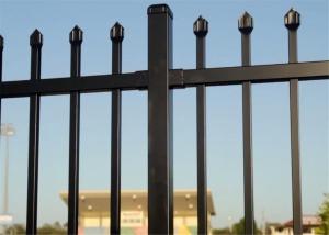 China Aluminum Galvanized Steel Spear Picket Top Tubular Garrison Australia Steel Fence wholesale