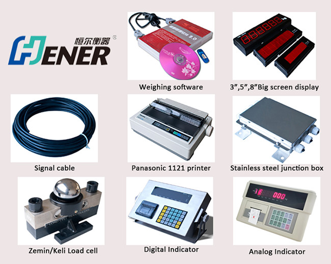 Electronic Truck Scale Weighbridge 100t Customizable With Digital Indicator Big Display