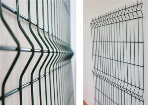 China Garden 3d Bending Fence , 3mm Pvc Coated Welded Wire Fence 50x100mm wholesale