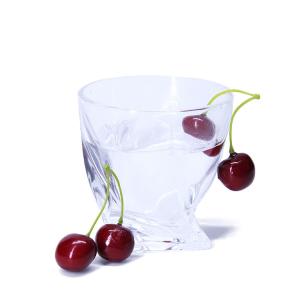 China Clear Martell Whiskey Drinking Cup Tumbler Glasses Spiral Ripple wholesale