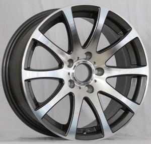 China 5 Spoke Machine Face Positive ET 5×120 17 Inch Staggered Rims wholesale