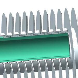 China DELLOK Air Cooled L Type Stainless Steel 0.6mm Helical Finned Tube wholesale