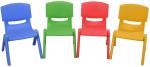 Stackable Plastic Colorful Kids Chairs Learn Play Chair For School Home Play