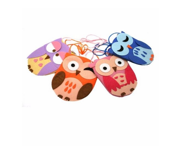high quality reasonable price promotional felt purse factory with various color