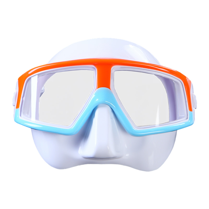 Resin Lens Silicone Scuba Diving Defogging Snorkel Mask Lightweight For Adults