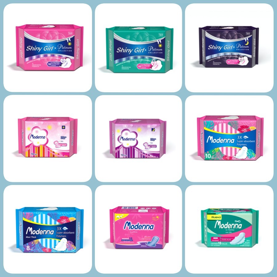 Non Woven Negative Ion Sanitary Napkin Organic Disposable 240mm 245mm