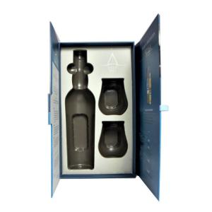 China Double Flaps Closure Wine Gift Box Packaging PS Tray Laminate Cardboard Material wholesale