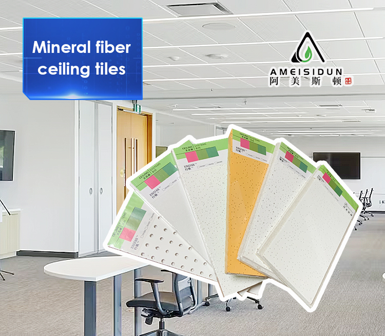 USG Product 2X4 Mineral Fiber Acoustic Perforated Ceiling Tiles with Customized Size