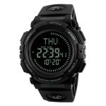 World Time Skmei Pedometer Watch Chronograph Men Wrist Digital Watch Sport