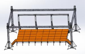 China Semi Circle Sound And Light Smart Roof Truss System wholesale