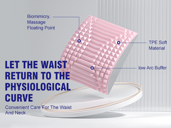 Revolutionize Your Back Health with Woowave Soft Foam Back Stretcher 9.6*11.7*3.5inch
