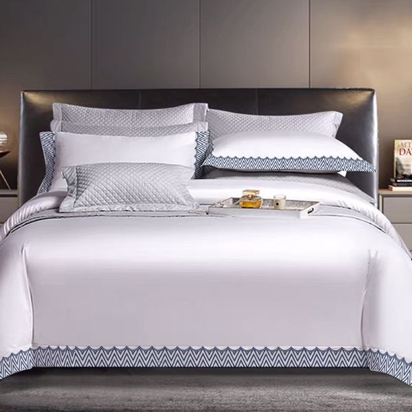 60 Fabric Count Duvet Set 2023 Summer Bedding Luxury Bed Set 100% Cotton for Hotel Home