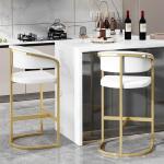 Stainless Steel Frame Flannel Bar High Stools For Kitchen