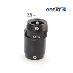 China Light Weight Aluminum Prosthetic Double Head Sliding Adaptor 75mm wholesale
