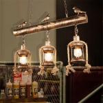 American Vintage Bird Chandelier Industrial Style Restaurant Kitchen Lamp(WH-VP