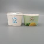 Food Grade Biodegradable Paper Bowls 100% Virgin Wood Pulp PE Coated