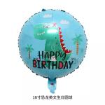 Dinosaur Foil Balloon Large Inflatable Cartoon Animal Round Dino Foil Balloon