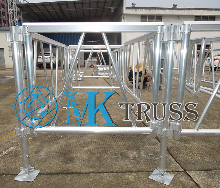 Smart Stage Light Outdoor Stage with Aluminum Alloy 6082-T6/6061-T6 and Easy Assembly