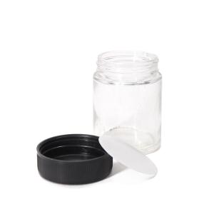 China 5g 10g 15g 1 oz Cosmetic Glass Cream Jars With Plastic Lid wholesale