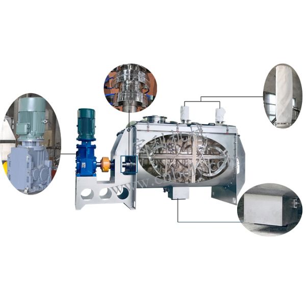 500L Ribbon Powder Mixing Machine 4kW SUS304/316