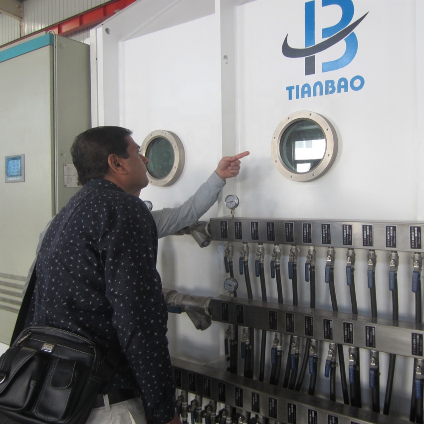 Free Span Aluminum Vacuum Metallizer for PET/CPP/BOPP/PE/PVC Films and 20000KG Weight