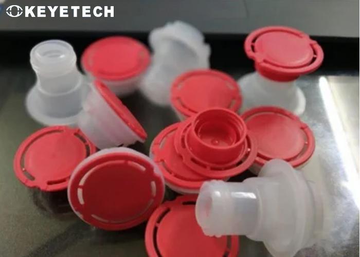 Automatic 7 Cameras Visual CCD Inspection System Flip Cap Quality Machine For Dairy Industry