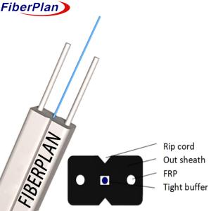 China 1 Core Tight Buffer Indoor FTTH Drop Fiber Optic Cable LSZH Sheath wholesale
