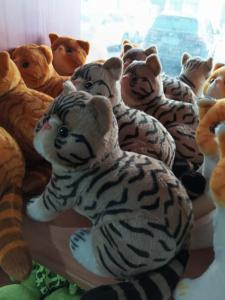 China Cute patterned kitten cat plush toy stuffed toy cartoon animal handicraft gift holiday gift wholesale