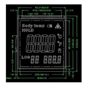 China TN STN Segment LCD RYD2119TM-01 wholesale