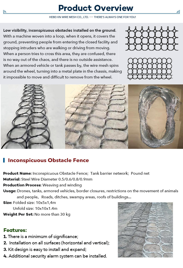 0.8mm Thickness Low Visibility Hidden Metal Wrapping Mesh