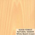 Natural White Beech Wood Veneer Crown Cut Customized Service