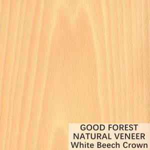 China Natural White Beech Wood Veneer Crown Cut Customized Service wholesale