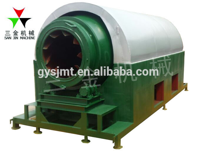500kg/H Sanjin Gas Stove Coconut Shell Charcoal Carbonization Machine