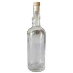 China 700ml 750ml 1000ml Square Glass Bottles with Cork Ideal for Gin Whisky Vodka Red Wine wholesale
