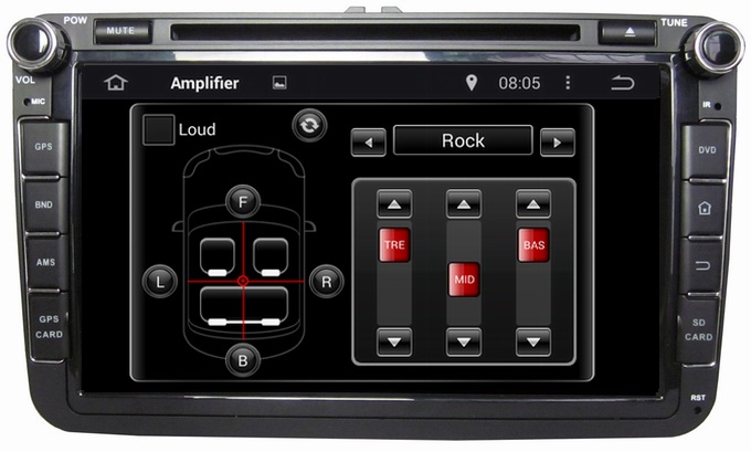 Ouchuangbo Auto Radio Stereo GPS Navigation for Volkswagen Sagitar /Touran 2006-2012 Android 4.4 3G Wifi OCB-8008AD