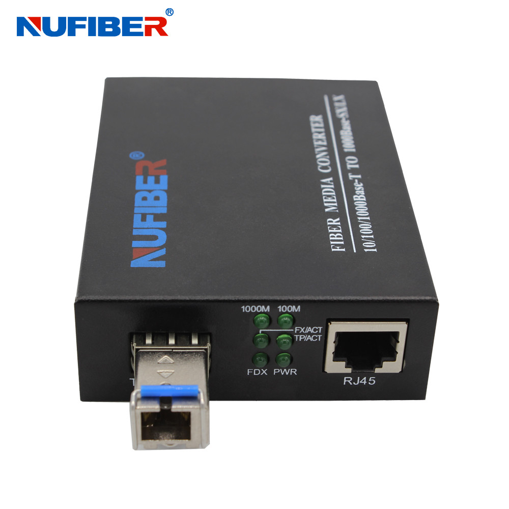 OEM Gigabit SFP Media Converter 10/100/1000Mbps RJ45 to SFP Slot Optical Transceiver