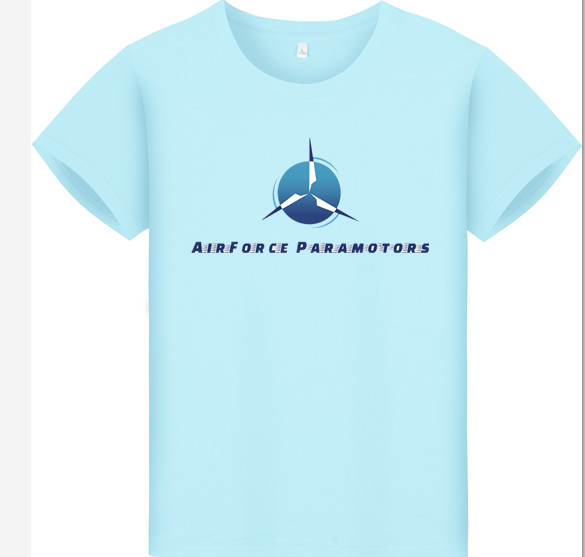 Custom T shirt for paramotor school paragliding school paramotor lesson fly team cheap price fast delivery