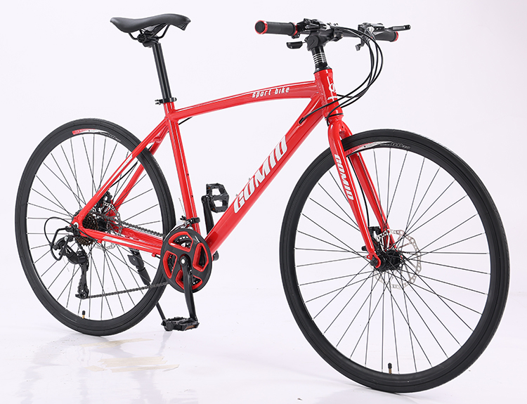 Aluminum Alloy Frame 700C Road Bike B2B Customization Racing City Bike with Carton Size 135*19*72cm