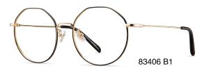 China Round Men Women Parim Eyeglasses Frames Big Eye Fashionable Metal Myopic Frames wholesale