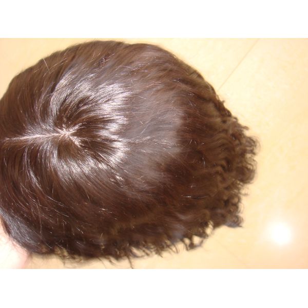 Natural Hairline Kosher Wigs Full Lace And Silk Top 100% European Human Hair