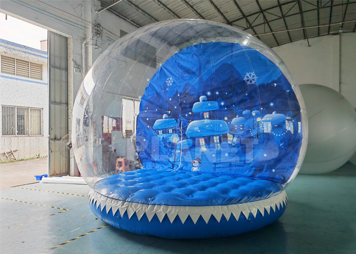 Customized Clear Inflatable Snow Globes Giant Outdoor Blow Up Snow Globe