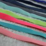 Braided 10mm Nylon Webbing Spandex Bra Elastic Band Blue Green Pink