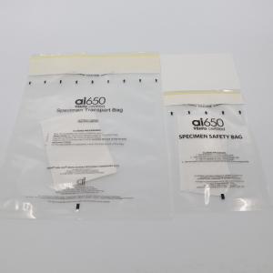 China LDPE Pathology Transport Biodegradable Biohazard Specimen Bag With Pouch wholesale